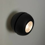 Nástenné svietidlo Flare, 1x čierne kovové tienidlo, b