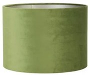 Zelené zamatovej tienidlo na lampu Velours - Ø 18 * 15cm / E27