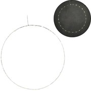 LED závesná dekorácia CIRCLE Ø 70 cm, strieborná