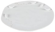 Räder Biely porcelánový tanier s 3D prvkami VTÁKY, stredný