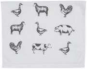 Kuchynský froté uterák Country Life Animals - 40 * 66 cm