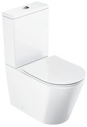 Ravak X01872 - WC kombi bez oplachového okraja so sedátkom SoftClose ELEGANT keramika/biela