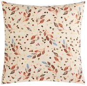 Bellatex Obliečka na vankúšik Berta Lístoček hnedá, béžová, 45 x 45 cm