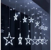 Brilagi - LED Vianočný vonkajší záves 77xLED/3xAA/USB 1,8m IP44 studená biela