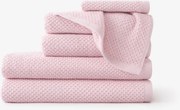 Goldea bavlnený froté uterák / osuška micro pure - pastelovo ružový 70 x 140 cm
