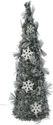 Vianočná dekorácia Kužeľ so snehom LED, 40 cm