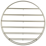 Nástenný kovový regál na víno v zlatej farbe počet fliaš 12 80x80x9 cm Redondo – PT LIVING