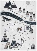 Hanse Home, Detský kusový koberec Fun Indian cream, 80x150, biela, detská izba