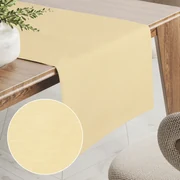 Biante Teflónový behúň na stôl TF-018 Svetlo žltý 20x140 cm