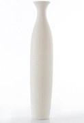 KERAMICKÁ VÁZA RISO 13X13X63 CM KRÉMOVÁ