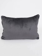 Obliečka na vankúš mikroplyš 40 × 60 cm – Laura tmavo sivá