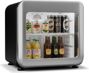 Klarstein Audrey Evo chladnička na nápoje, Retro dizajn, sklenené dvere, 46 L, EEK C