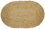 Prírodný jutový oválny koberec Nio - 75*45*1cm