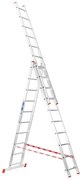 Hliníkový trojdielny výsuvný rebrík VENBOS HOBBY, 3x10 priečok, 6,21 m