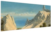 Obraz - Georg Emil Libert, View of Sommerspiret, the Cliffs of Møn, reprodukcia (120x50 cm)