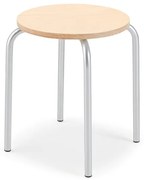 Stolička AIDA I, V 440 mm, strieborná, breza