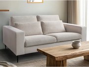 Dvojmiestna pohovka Romeo, béžová štruktúrovaná látka%