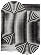 Koberec ORGANIC 2131 geometrický, krémový / čierny / naturálny