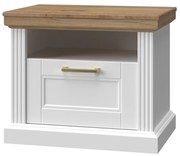Nočný stolík Tara ns1/ta white/pacific walnut
