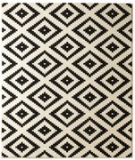 Koberec Hanse Home Hamla Diamond čierny / krémový