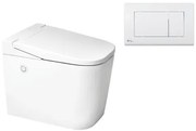 Ultimax stojace WC s technológiou OptimFlush vrátane nádržky a nástenného tlačidla SATOFSHFS3.B20