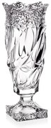 KRIŠTÁĽOVÁ VÁZA BOHEMIA ENIGMA FLAMENCO ICE NA NOHE 380MM