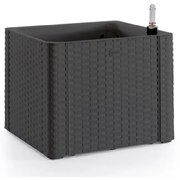STEFANPLAST Samozavlažovací truhlík Natural Deluxe 35 l, antracit