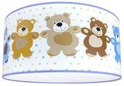 Detské stropné svietidlo BEARS 2xE27/60W/230V biela
