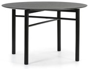 Čierny okrúhly jedálenský stôl Teulat Junco, ø 120 cm