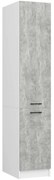 Kuchyňská skříňka OLIVIE 205x40 cm matná bílá/beton