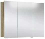 Camargue Orion Zrkadlová skrinka s LED osvetlením, 93 × 68 × 16 cm, dub Sanremo