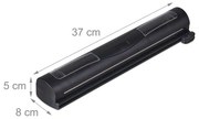 Dávkovač potravinovej fólie a alobalu RelaxDays RD4375, čierny (sada 2 ks)