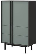 Skriňa  Alsy 5 Aloe/Antracit