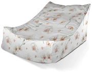 Sablio Sedací vak Lounge Biela orchidea - 80 x 95 x 50 cm