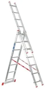 Hliníkový trojdielny výsuvný rebrík VENBOS HOBBY, 3x7 priečok, 4,24 m