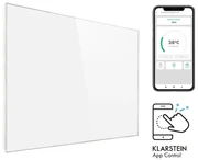Klarstein Wonderwall 1200 Smart, infračervený ohrievač, 100 x 120 cm, 1200 W, týždenný časovač, IP24, biely