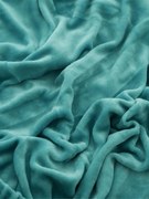 Plachta mikroplyš 220 × 200 cm – svetlotyrkysová