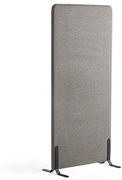 Paraván ZONE, 1700x800x46 mm, látka Rivet, čierne nožičky, striebornošedá