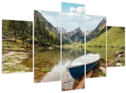 Obraz - Seealpsee, jazero Švajčiarska (150x105 cm)