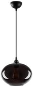 Závesné svietidlo so skleneným tienidlom ø 27 cm Smoked – Opviq lights