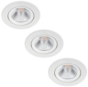 Philips - SADA 3x LED Stmievateľné podhľadové svietidlo DIVE LED/5,5W/230V 2700K