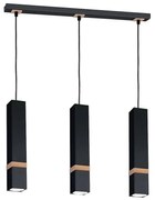 Luster na lanku VIDAR 3xGU10/25W/230V čierna