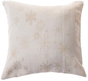 Vianočná Obliečka na vankúšik vodeodolná Vločky mix, 40 x 40 cm