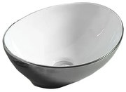 Mexen Elza umývadlo na dosku 40 x 33 cm, strieborná/biela - 21014079