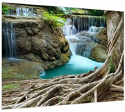 Obraz - Rieka s vodopádmi (70x50 cm)