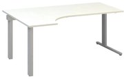 Ergonomický stôl ProOffice C 180 x 120/80 cm, ľavý, biela