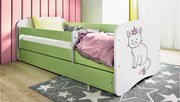 XXXLutz POSTEĽ PRE DETI A MLÁDEŽ 80/160 cm, zelená, biela MID.YOU - Detské izby - 00214200023B