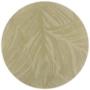 Kusový koberec Solace Lino Leaf Sage kruh, 160x160 (priemer) kruh, zelená, obývacia izba, Flair Rugs