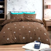 Bavlnené obliečky ROMEA BROWN 3-dielna sada 140x200 cm