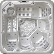 Záhradné kúpele pre 5 osôb 139 trysiek biela perla-antracit 220x220